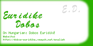 euridike dobos business card