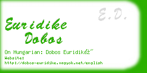 euridike dobos business card